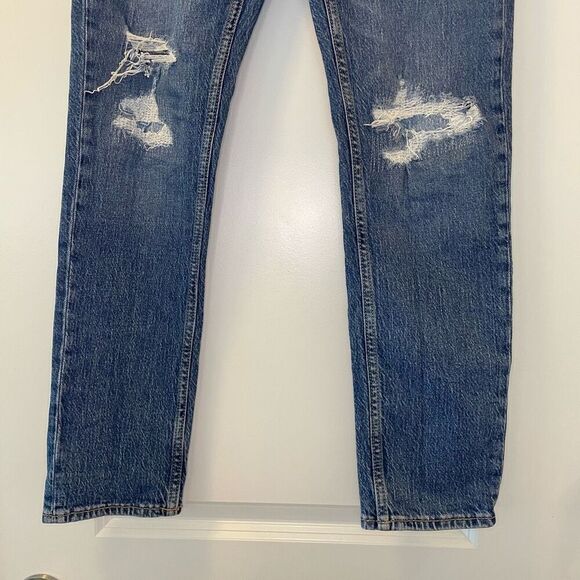 Old Navy Men’s Slim Fit Distressed Jeans Size 29x30 - Picture 4 of 13
